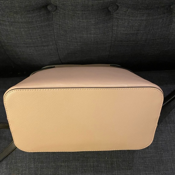 Kate Spade Staci Saffiano Leather Dome Backpack Warm Beige Multi - Picture 5 of 9